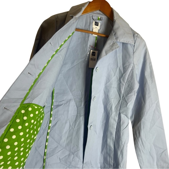 NWT! Gap lightweight light blue coat. Size small - Picture 6 of 8